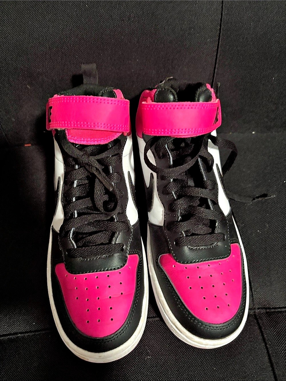 Nike Court Borough Mid 2 High-Top Sneakers Black & Pink
